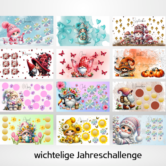 Wichtelige Jahreschallenge, einzeln oder im Set