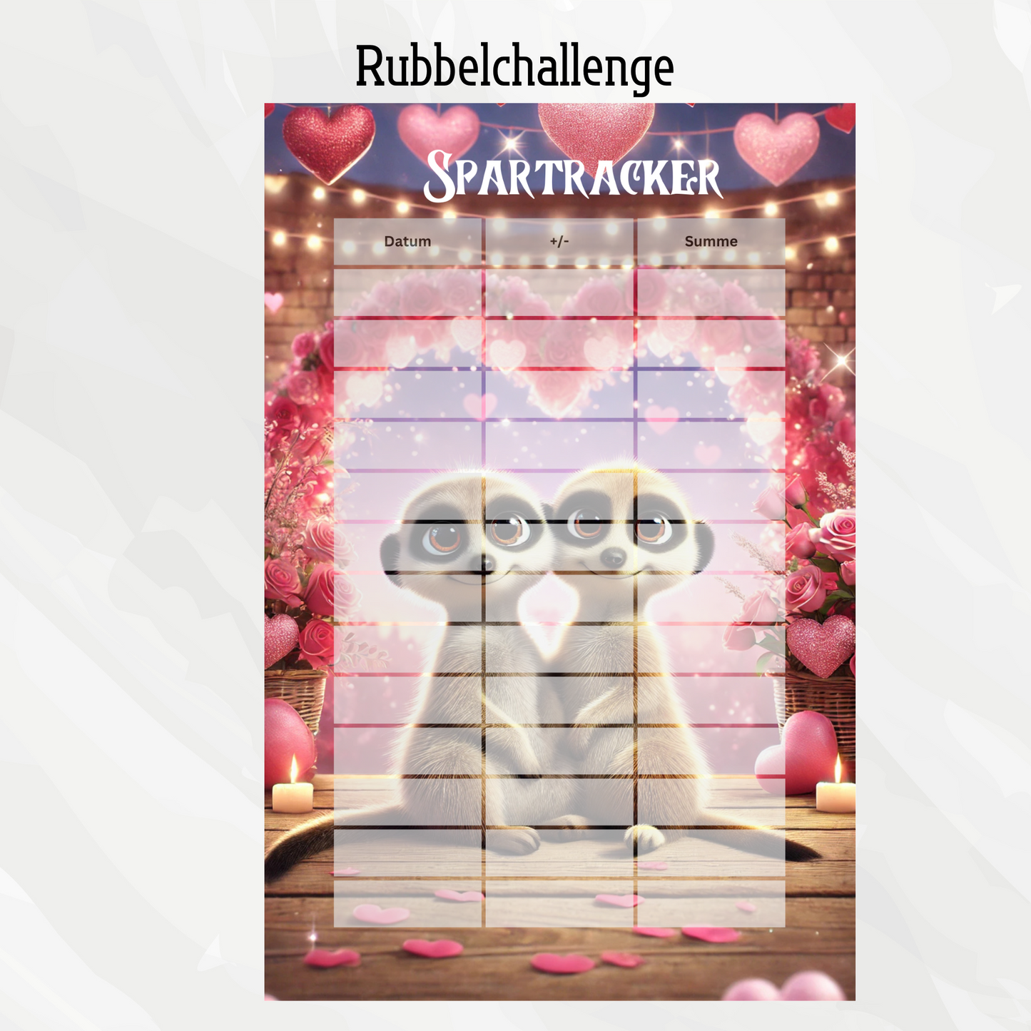 Sparchallenge Erdmännchen "Valentine" Artikel 2025/27